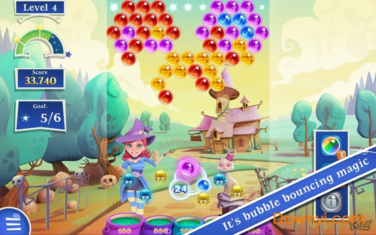 泡泡女巫传奇2无限金砖版(Bubble Witch Saga) 游戏截图
